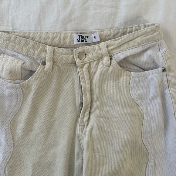 Tiger Mist Yellow and white jeans - Picture 4 of 4